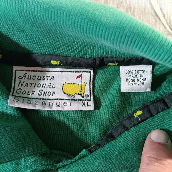 Vintage Augusta National Golf Shop Masters Slazenger Golf Polo Shirt Mens 2XL - Picture 3 of 5